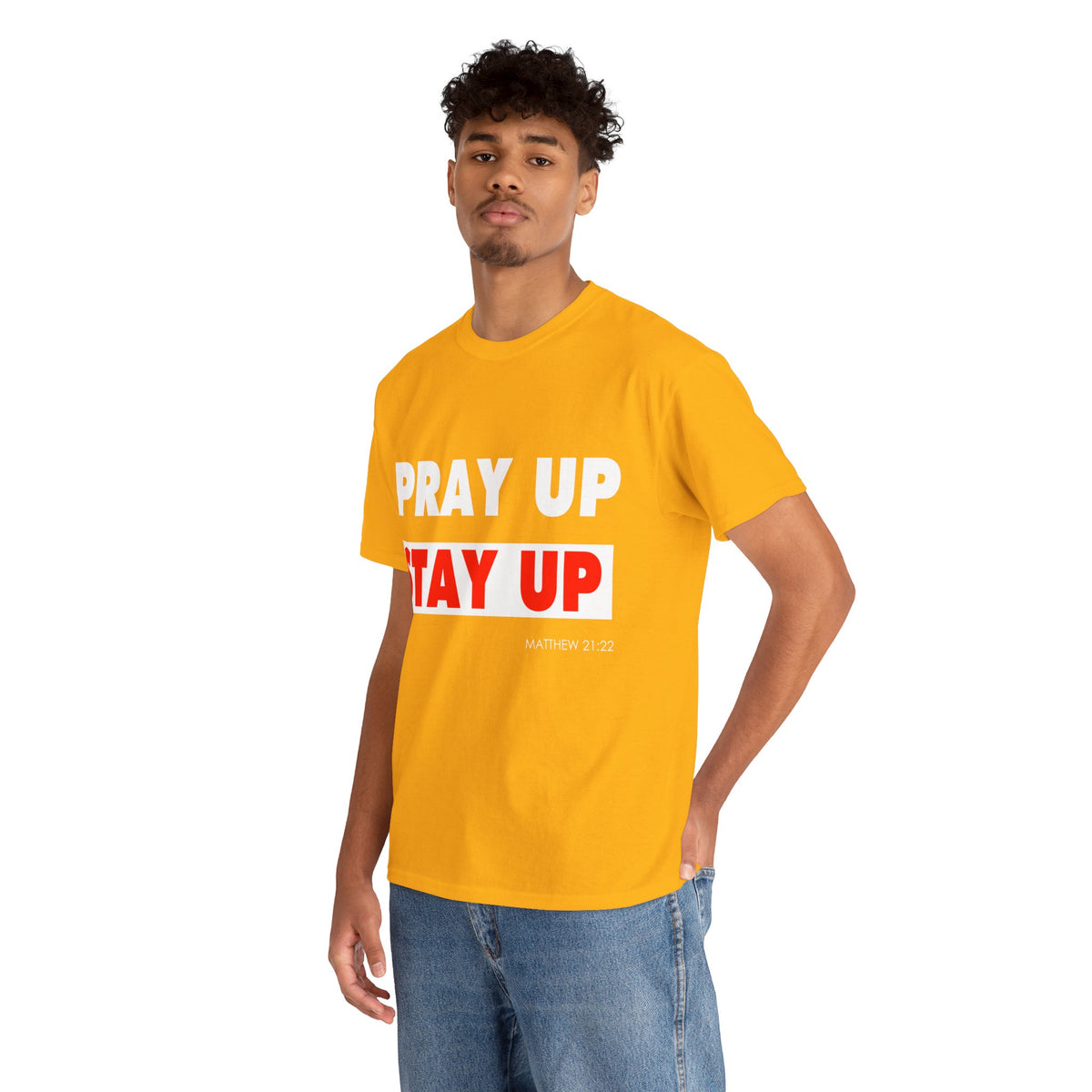 Pray up Stay up Unisex Heavy Cotton Tee