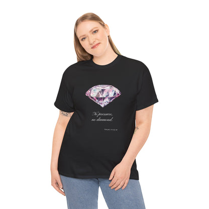 "No Pressure, No Diamond" Women's Inspirational Graphic T-Shirt