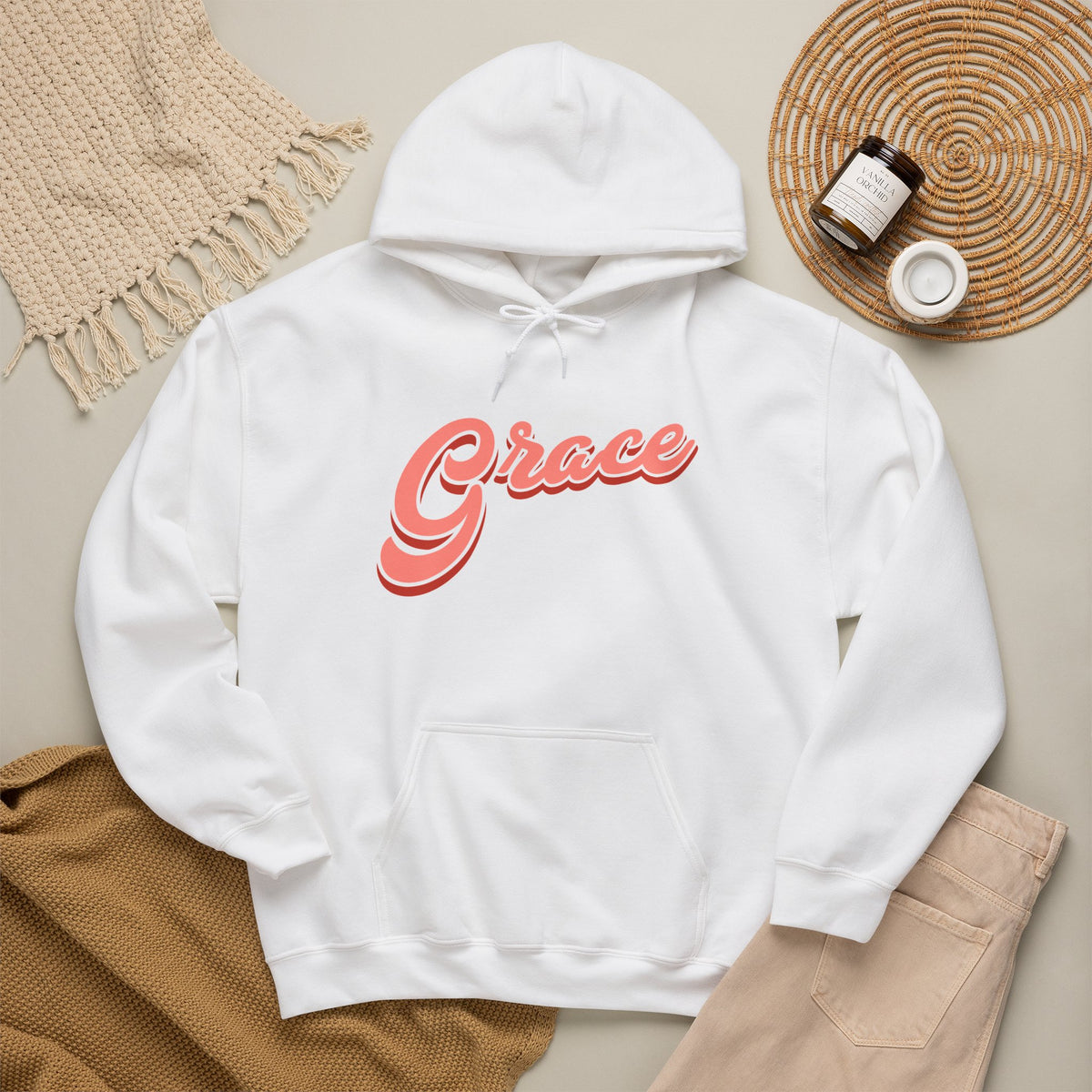 "Grace" Inspirational Pullover Hoodie