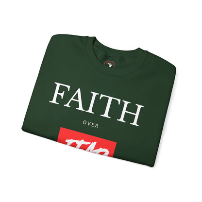 Faith over Fear Men's Unisex Heavy Blend™ Crewneck Sweatshirt