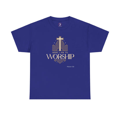 Here I am to Worship Unisex Heavy Cotton Tee