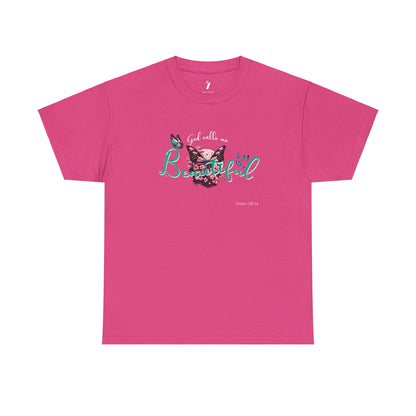 God Calls Me Beautiful Unisex Heavy Cotton Tee