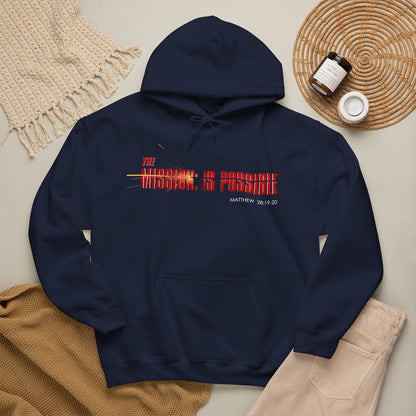 "The Mission is Possible" Motivational Pullover Hoodie