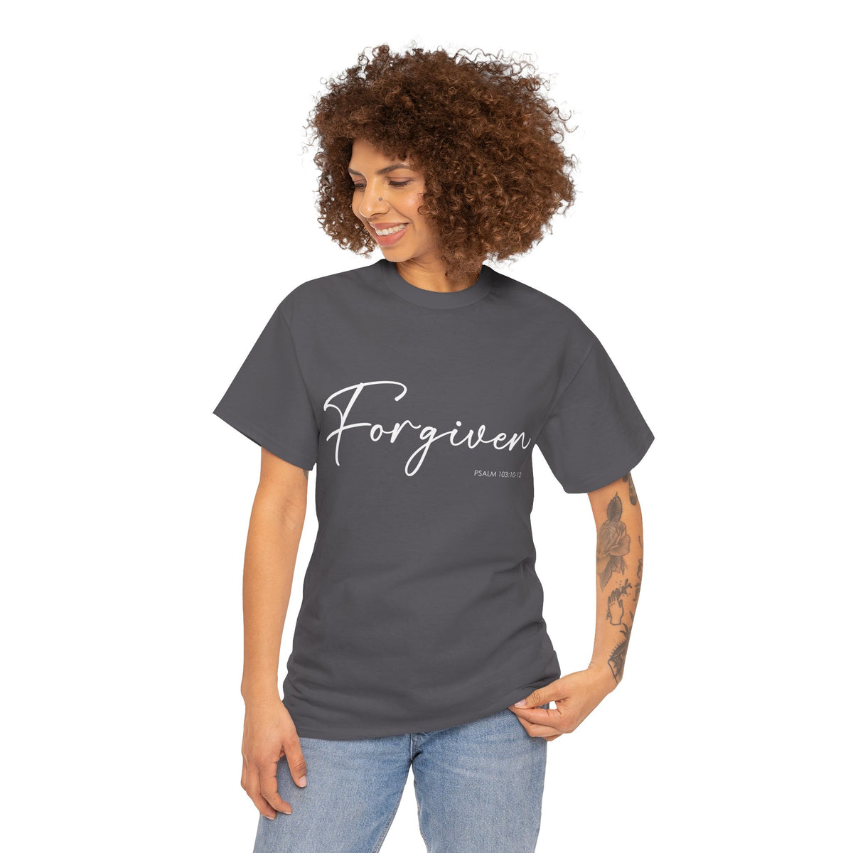 "Forgiven" Womens Christian Faith T-Shirt
