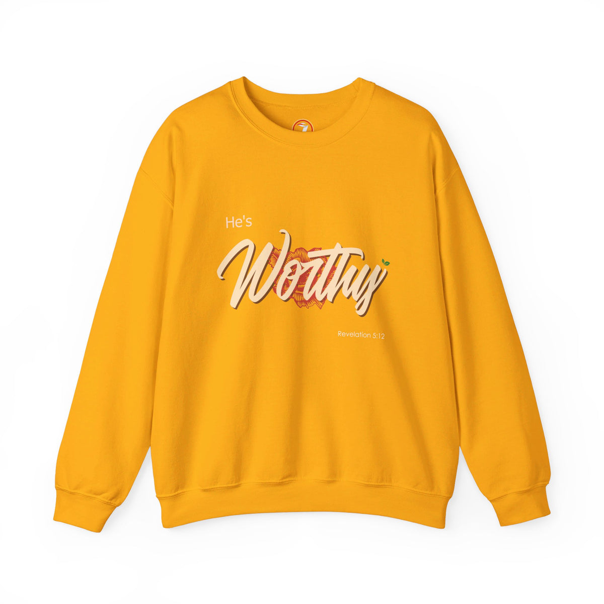 He's Worthy Unisex Heavy Blend™ Crewneck Sweatshirt