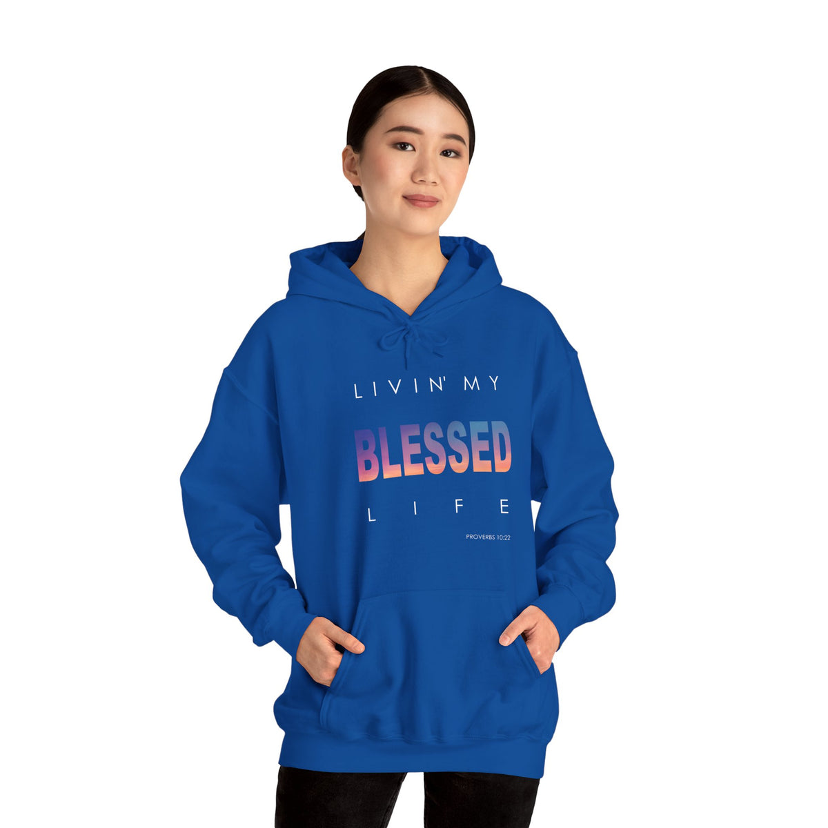 Living My Blessed Life Unisex Heavy Blend™ Hooded Sweatshirt