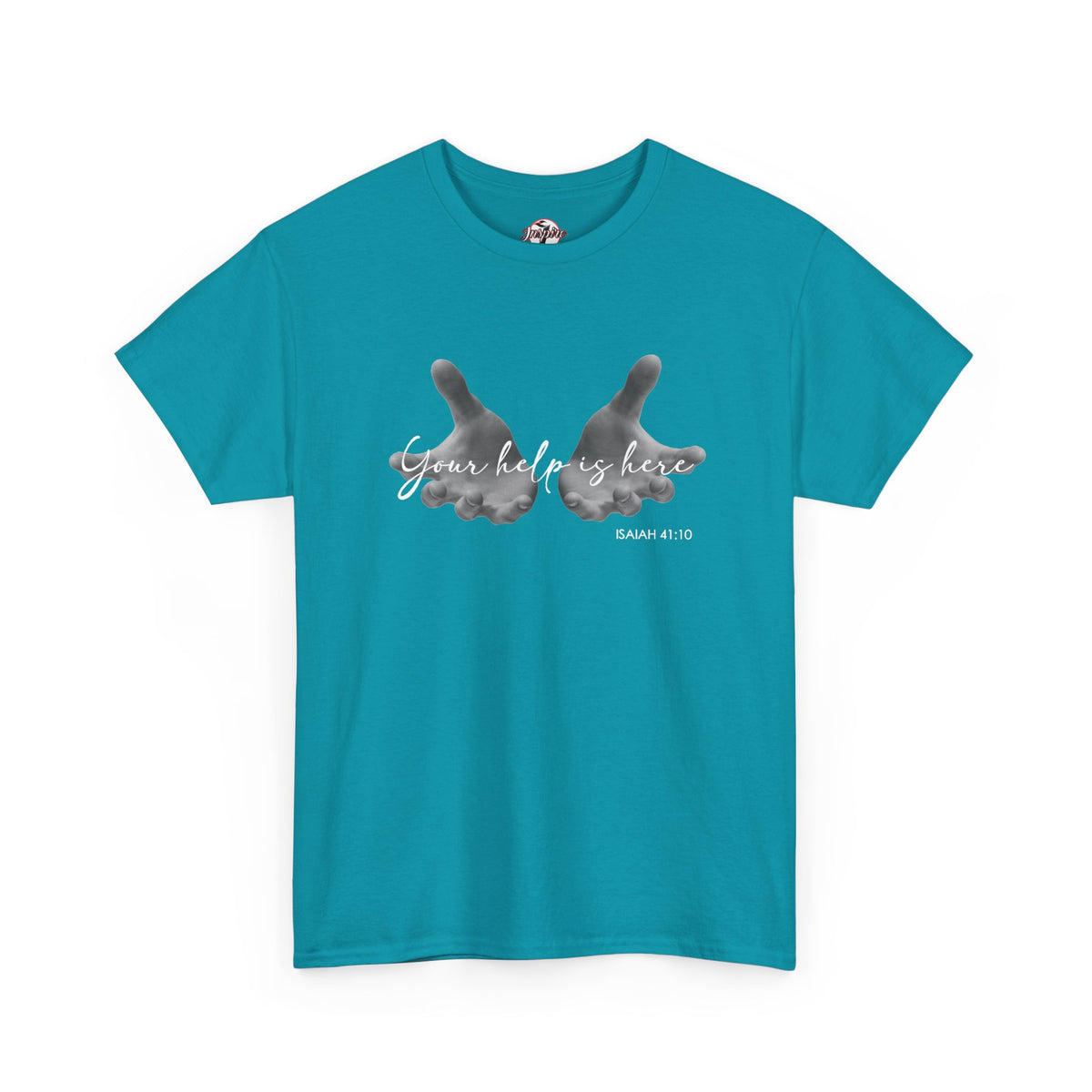"Your Help Is Here" Women's Crewneck Graphic T-Shirt