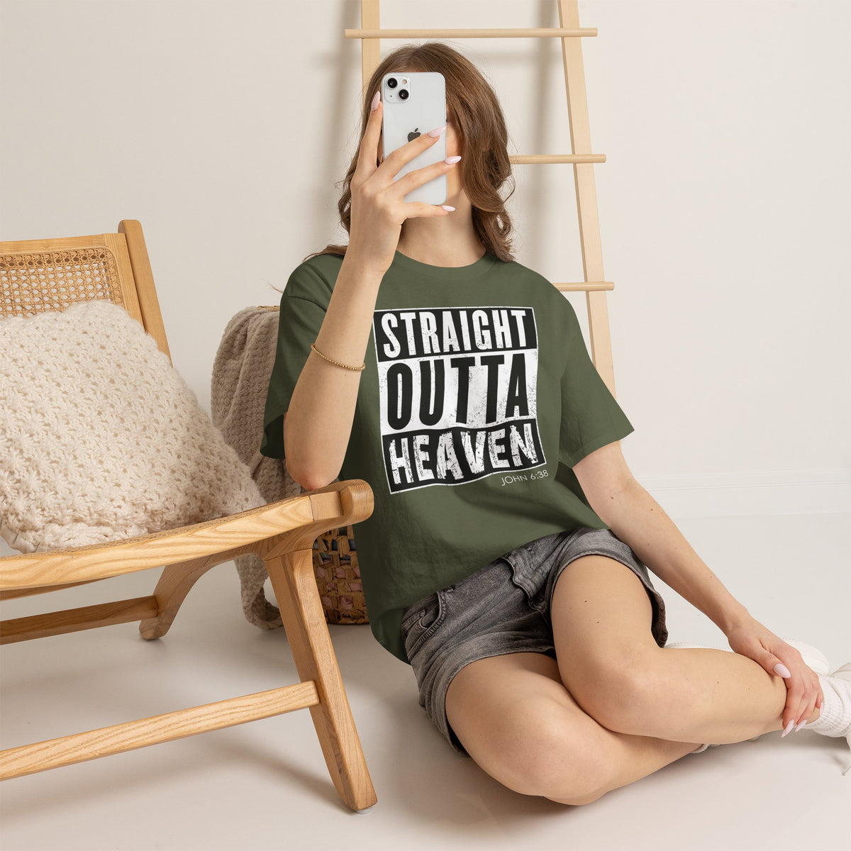 Straight Outta Heaven Unisex Inspirational Graphic T-Shirt