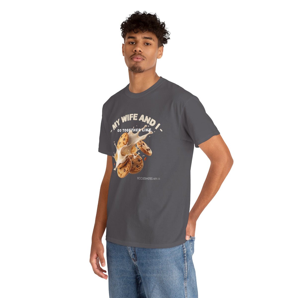 My Wife and I Go Together Like Cookies & Milk Men's Graphic Tee