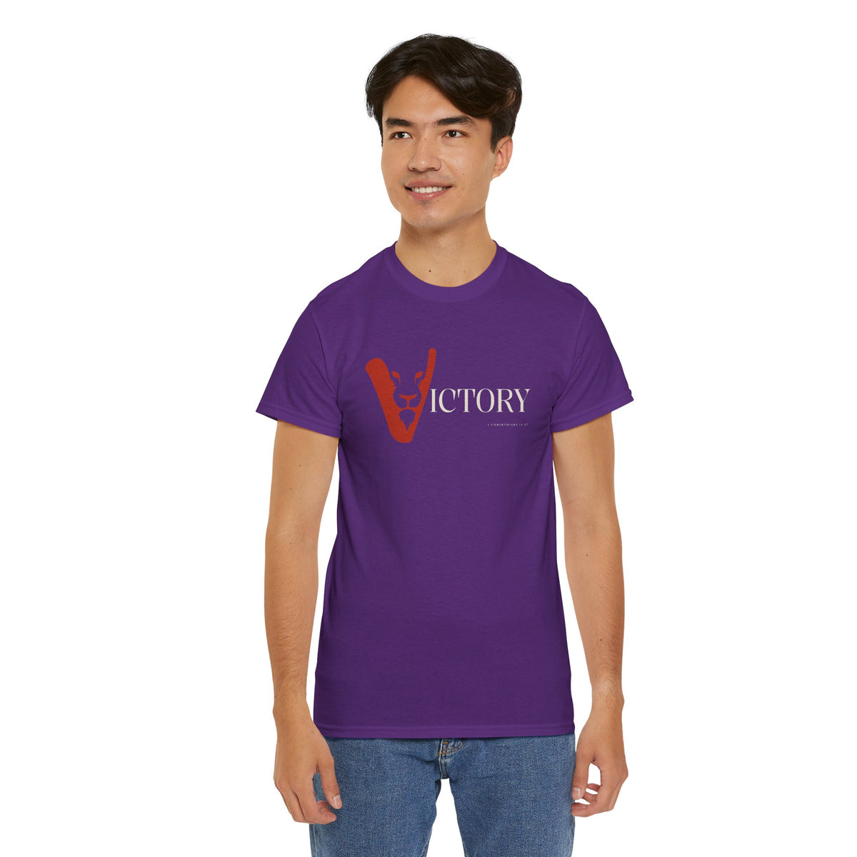 Victory in Jesus Unisex Heavy Cotton Tee