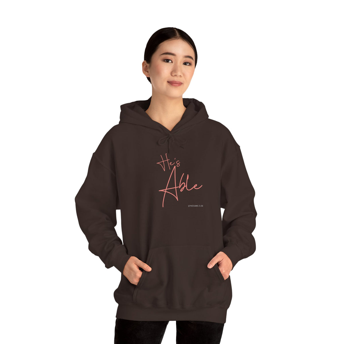"He’s Able" Faith-Inspired Women's Pullover Hoodie