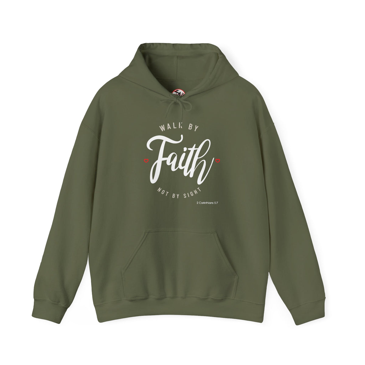"Walk by Faith Not by Sight" Motivational Pullover Hoodie