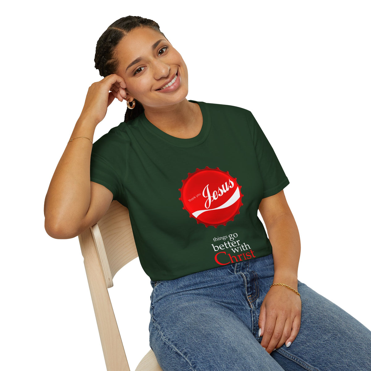 Faith-Inspired Unisex T-Shirt: 'Things Go Better with Christ'