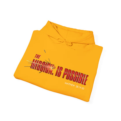 "The Mission is Possible" Motivational Pullover Hoodie