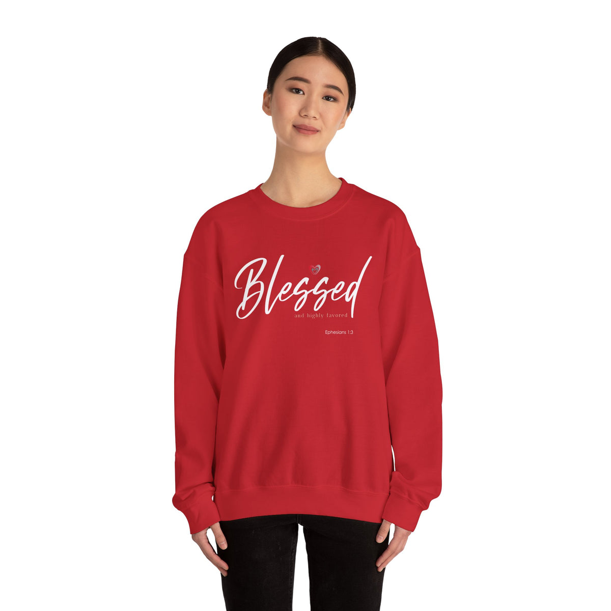 "Blessed" Women's Inspirational Crewneck Sweatshirt