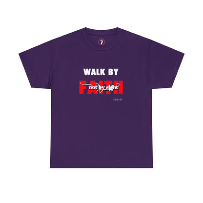 Walk by Faith Unisex Heavy Cotton Tee