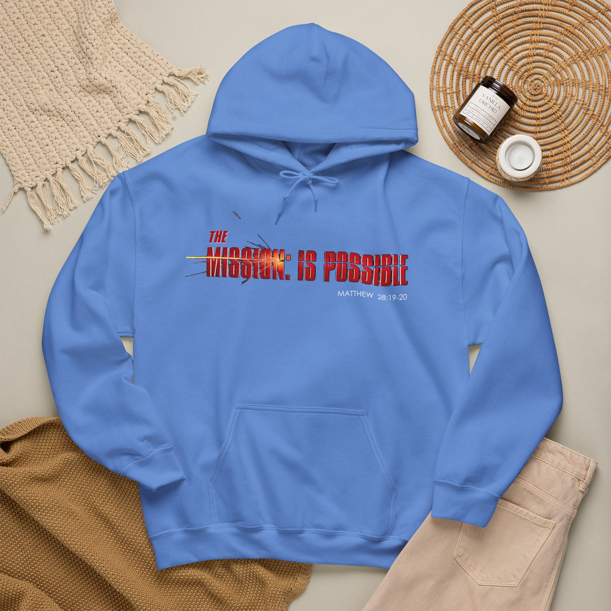 "The Mission is Possible" Motivational Pullover Hoodie