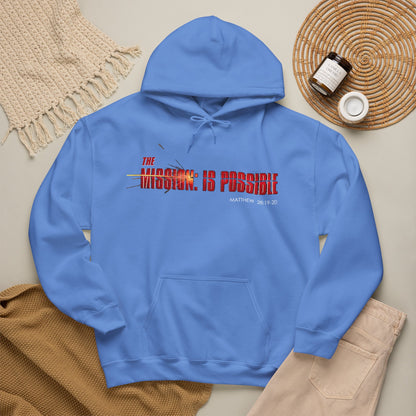 "The Mission is Possible" Motivational Pullover Hoodie