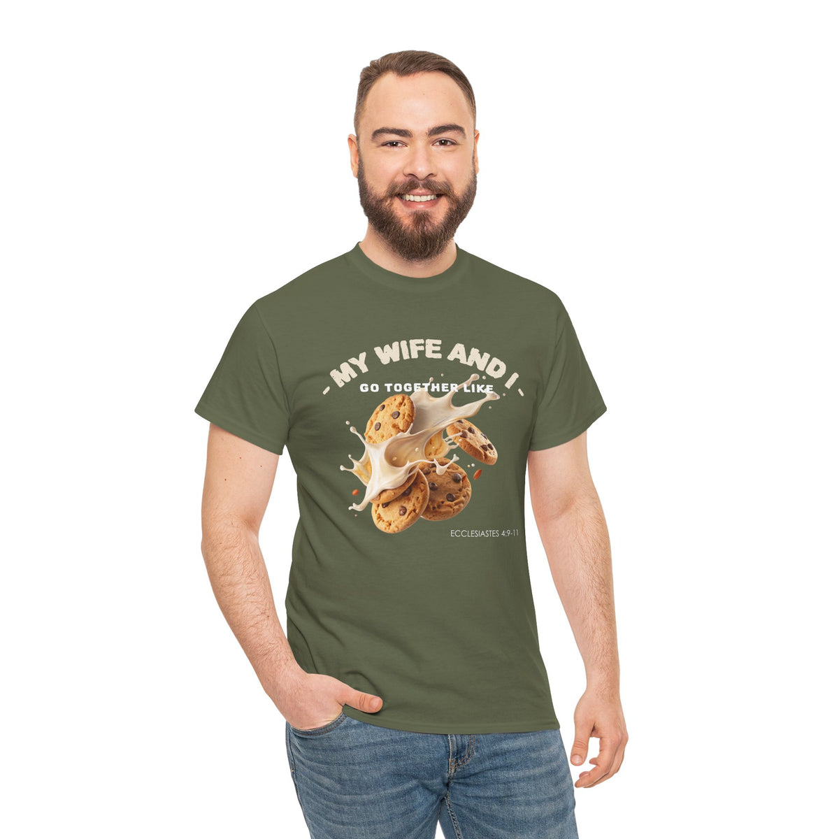 My Wife and I Go Together Like Cookies & Milk Men's Graphic Tee