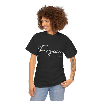 "Forgiven" Womens Christian Faith T-Shirt