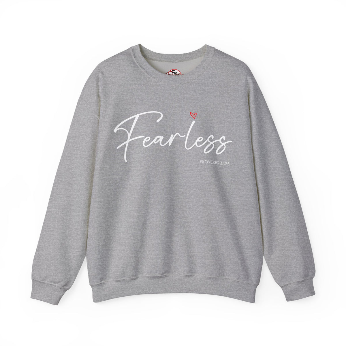 "Fearless" Inspirational Crewneck Sweatshirt — (Proverbs 31)