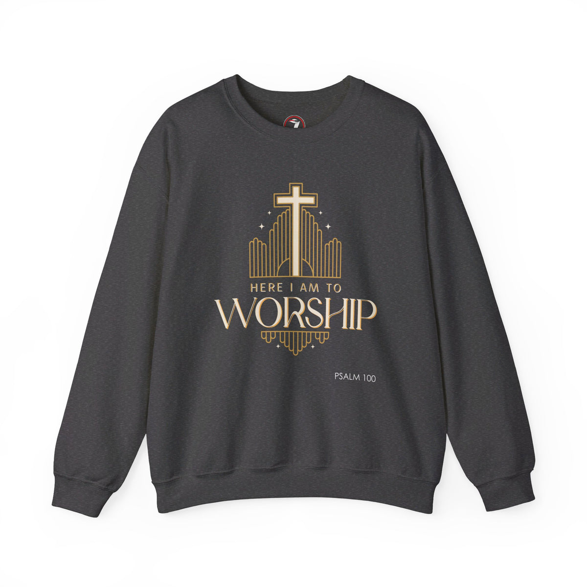 Here I Am To Worship Unisex Heavy Blend™ Crewneck Sweatshirt