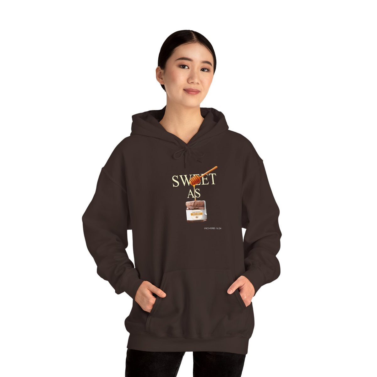 "Pleasant Words" Women's Inspirational Pullover Hoodie