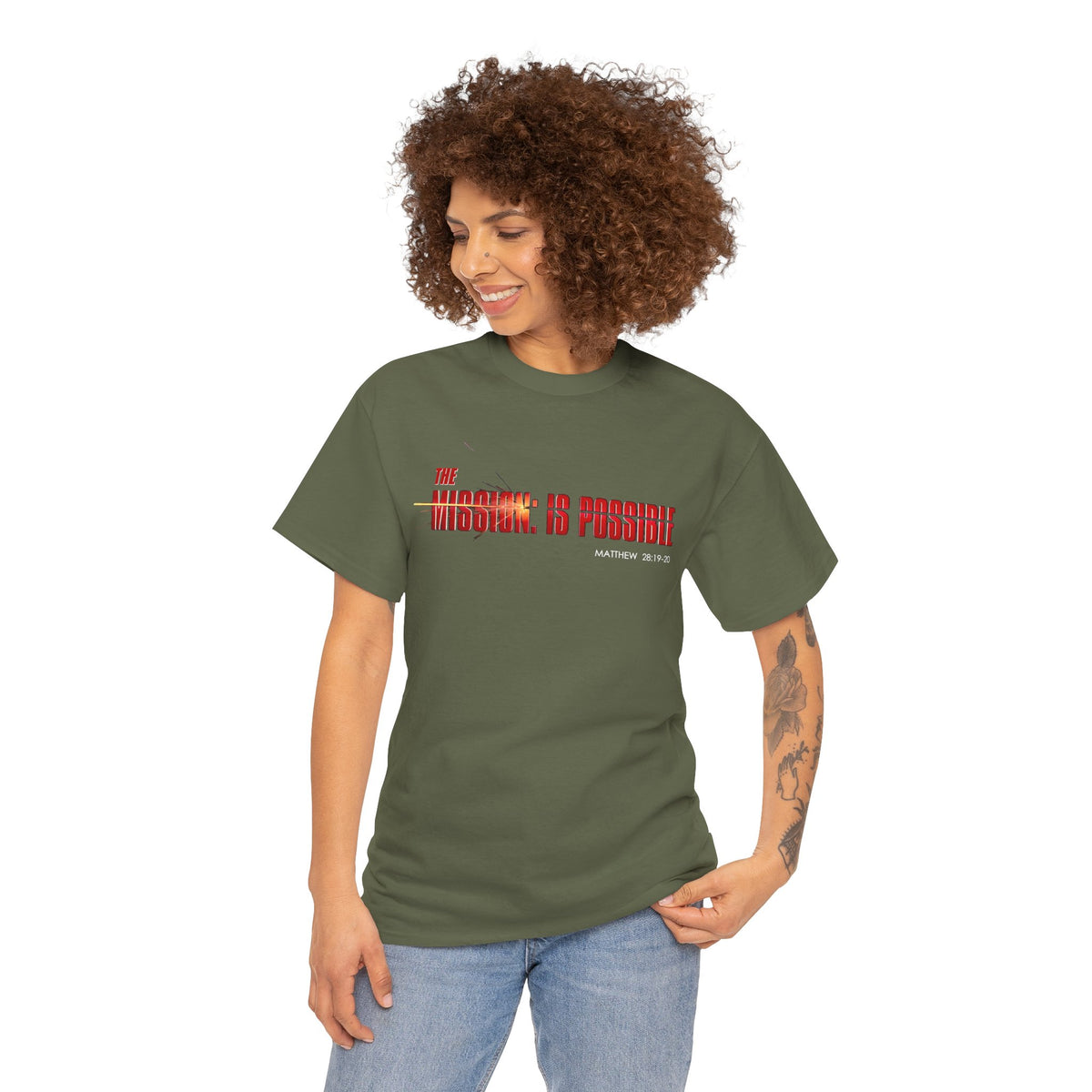 The Mission is Possible Motivational Unisex Graphic T-Shirt