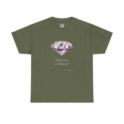 "No Pressure, No Diamond" Women's Inspirational Graphic T-Shirt