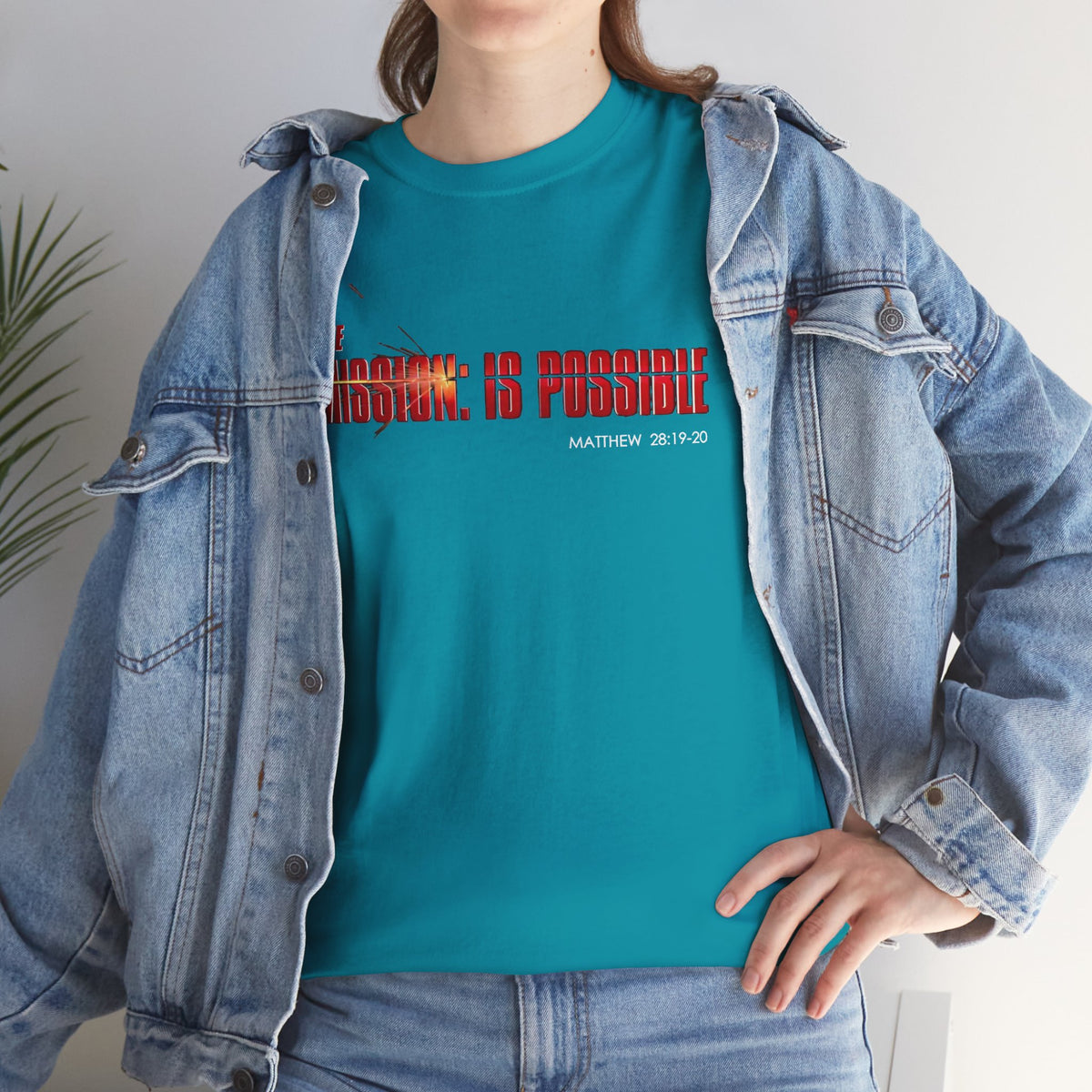 The Mission is Possible Motivational Unisex Graphic T-Shirt