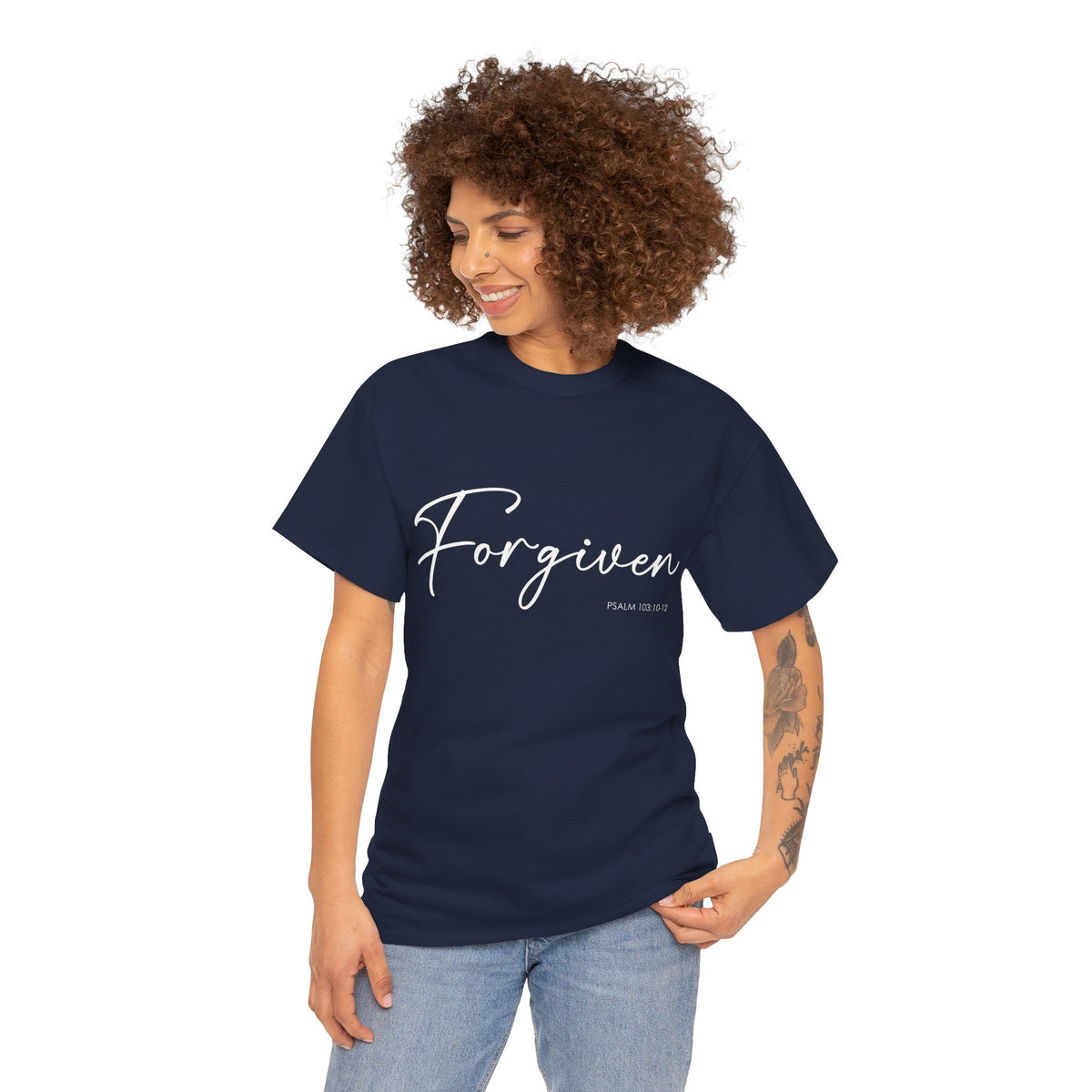 "Forgiven" Womens Christian Faith T-Shirt