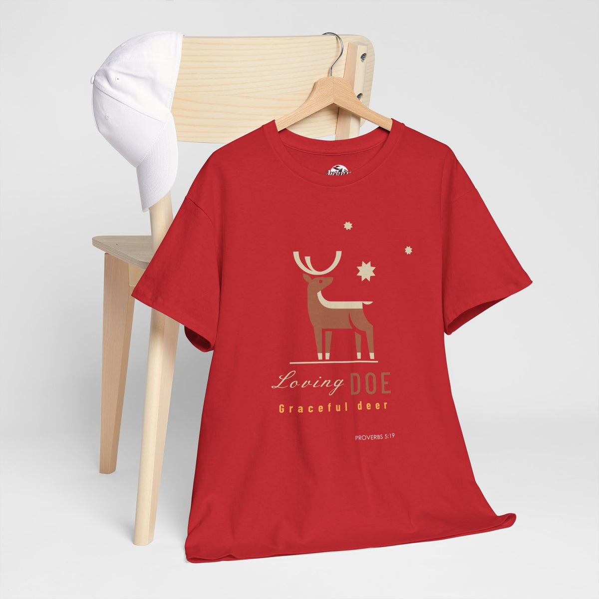 "Loving Doe Graceful Deer" Women's Inspirational Graphic T-Shirt