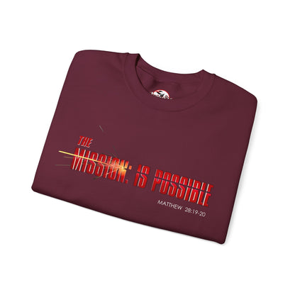 "The Mission is Possible" Motivational Crewneck Sweatshirt