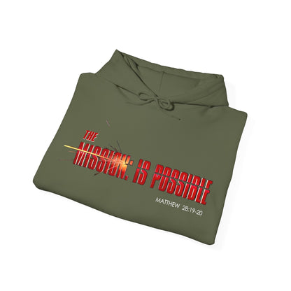 "The Mission is Possible" Motivational Pullover Hoodie