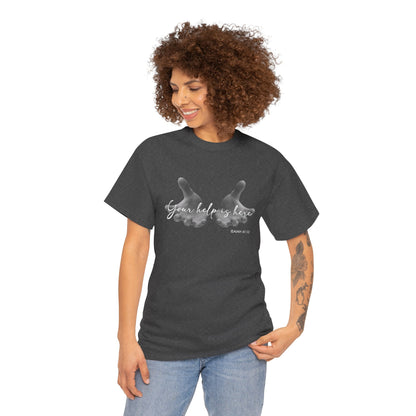 "Your Help Is Here" Women's Crewneck Graphic T-Shirt