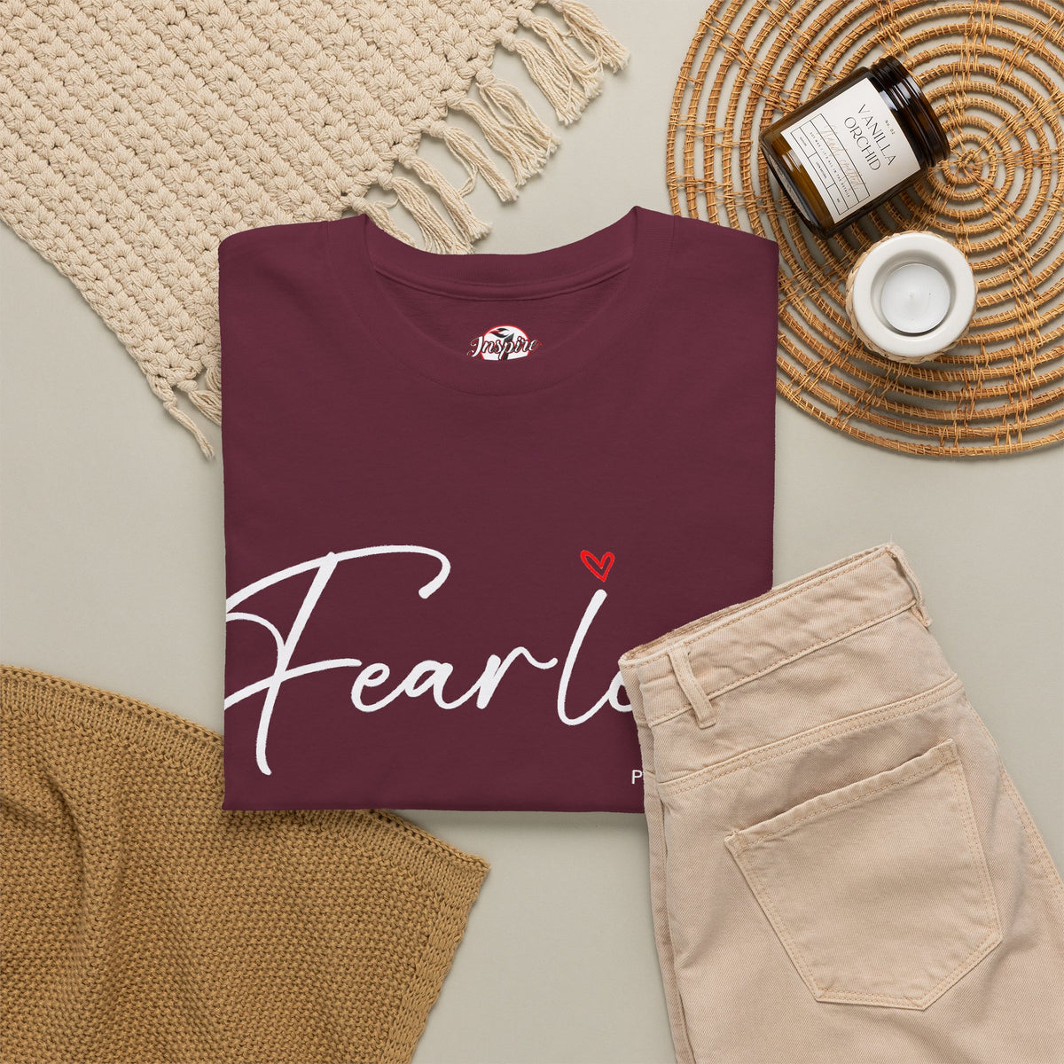 "Fearless" Inspirational Graphic T-Shirt