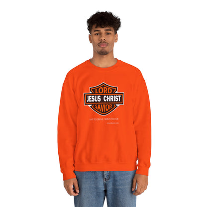 "Jesus Christ Lord and Savior" Motivational Crewneck Sweatshirt