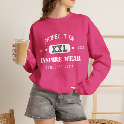 "Property of Inspire Wear" Athletic Crewneck Sweatshirt