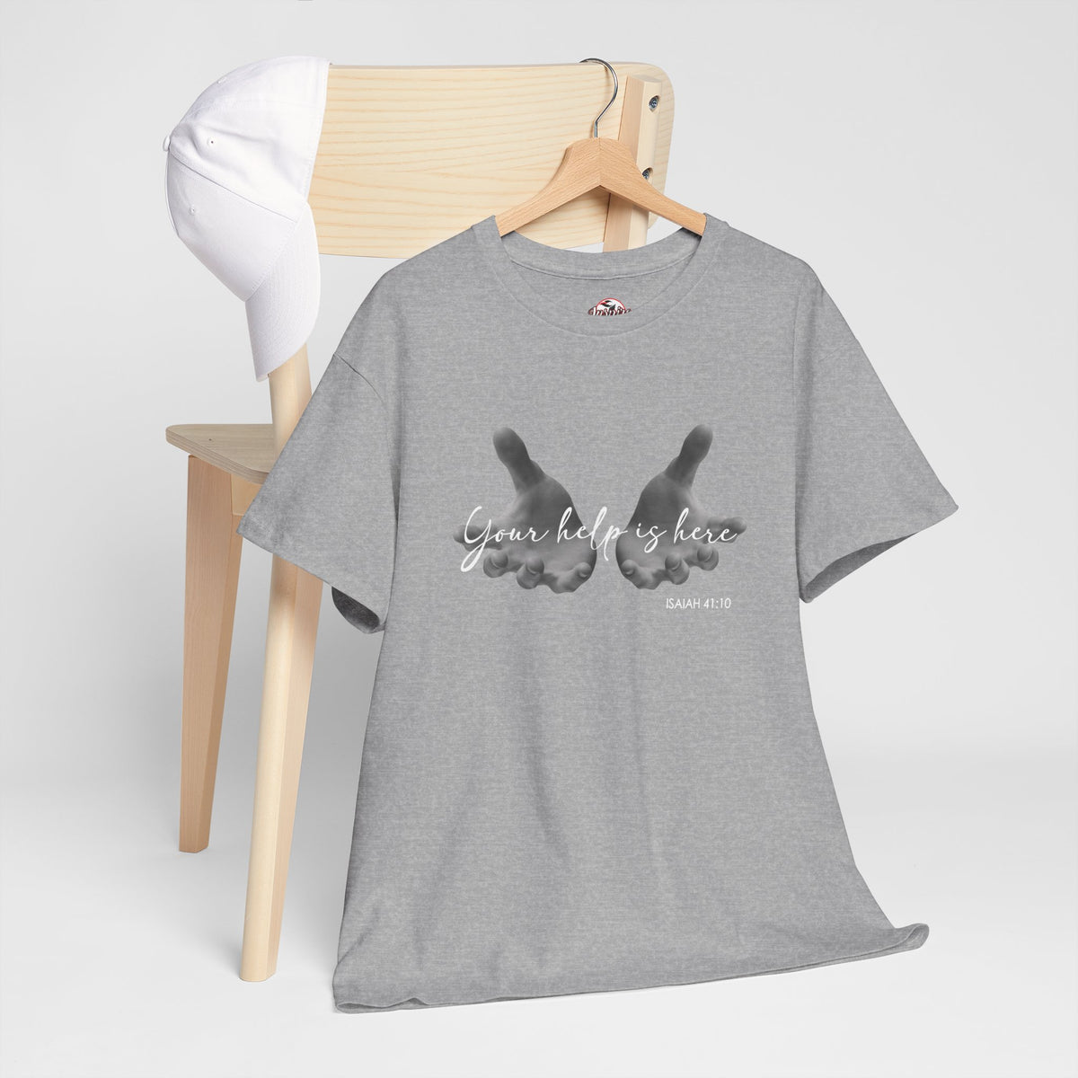 "Your Help Is Here" Women's Crewneck Graphic T-Shirt