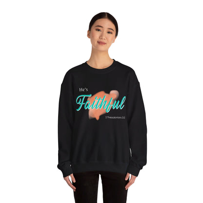 He's Faithful Unisex Heavy Blend™ Crewneck Sweatshirt