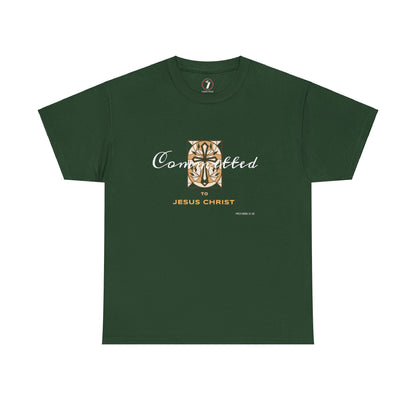 Committed to Jesus Christ Unisex Heavy Cotton Tee