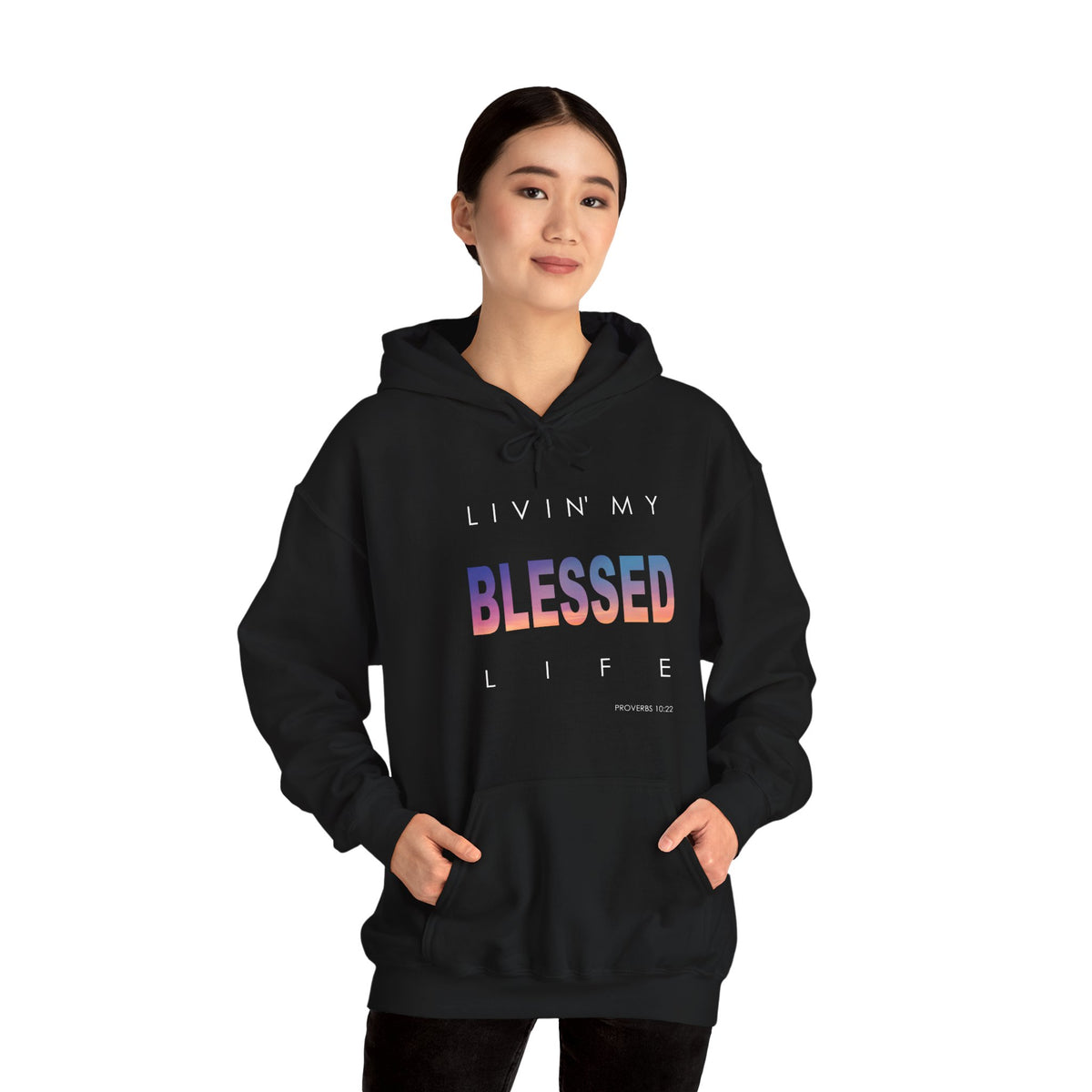 Living My Blessed Life Unisex Heavy Blend™ Hooded Sweatshirt