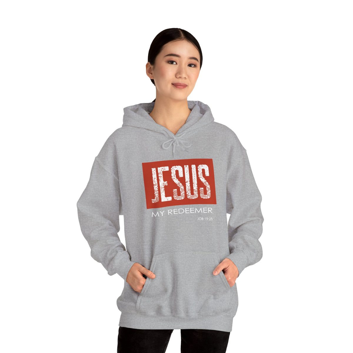 "Jesus My Redeemer" Inspirational Pullover Hoodie