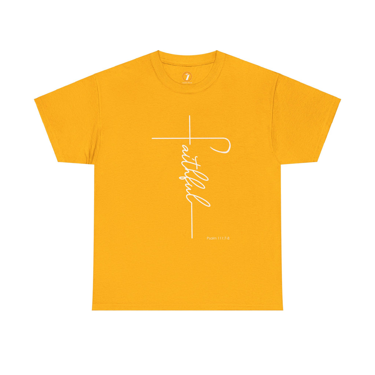 Faithful Fancy Script Unisex Heavy Cotton Tee