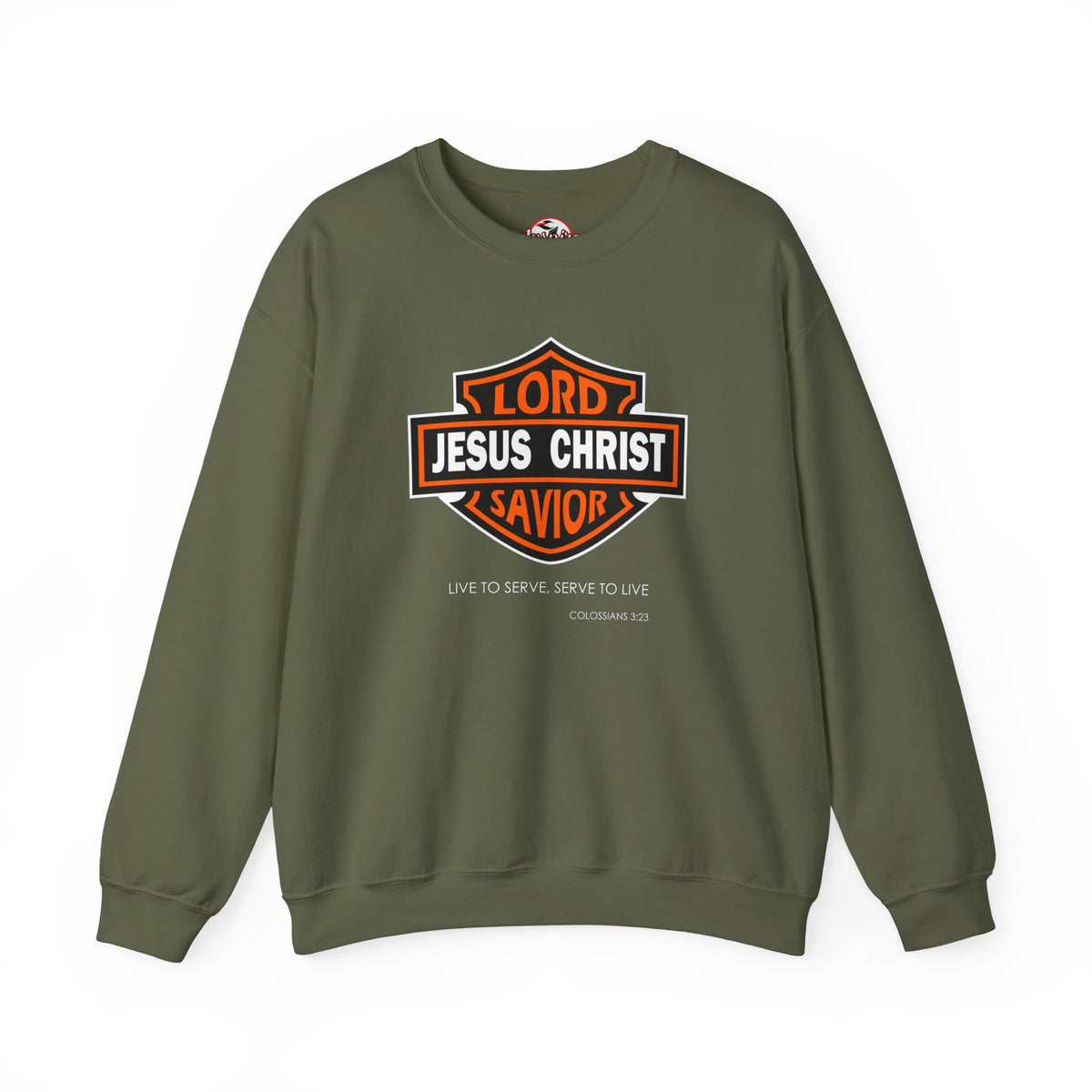 "Jesus Christ Lord and Savior" Motivational Crewneck Sweatshirt