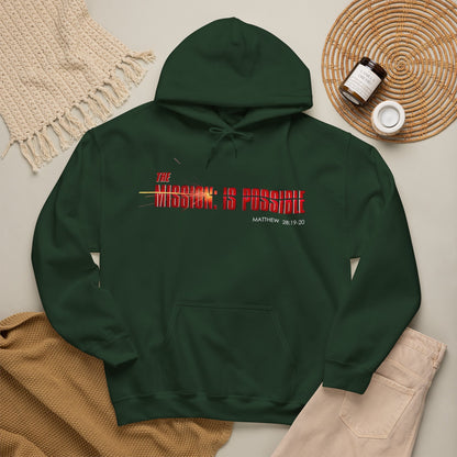 "The Mission is Possible" Motivational Pullover Hoodie