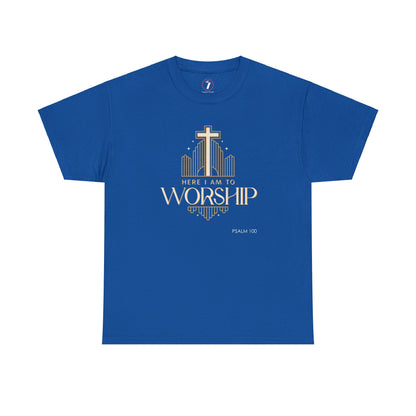 Here I am to Worship Unisex Heavy Cotton Tee