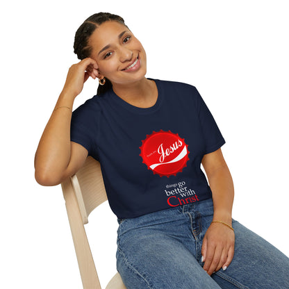 Faith-Inspired Unisex T-Shirt: 'Things Go Better with Christ'