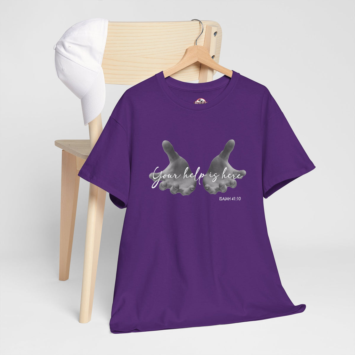 "Your Help Is Here" Women's Crewneck Graphic T-Shirt