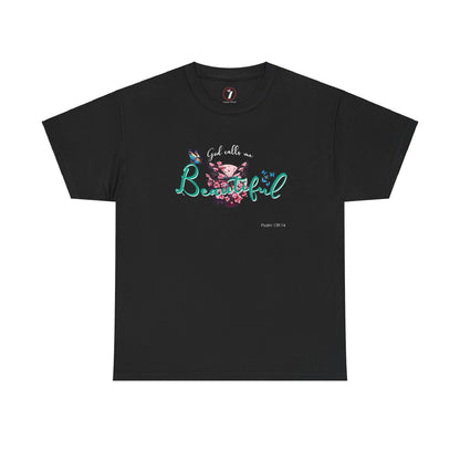 God Calls Me Beautiful Unisex Heavy Cotton Tee